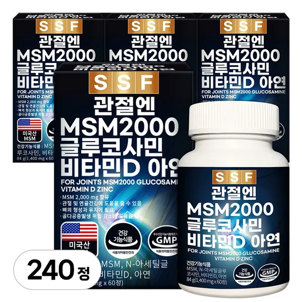 순수식품 관절엔 MSM 2000 글루코사민 비타민D